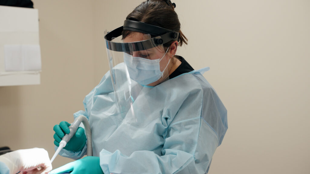 woman dentist